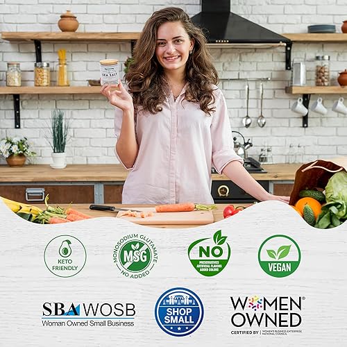 Miniatura 6 de FLORIDA PURE Sal Marina de Romero  Sal Marina con Más de 80 Minerales, Natural, Sin Refinar, Sin Yodo  para Hornear, Cocinar, Condimentar y Realzar