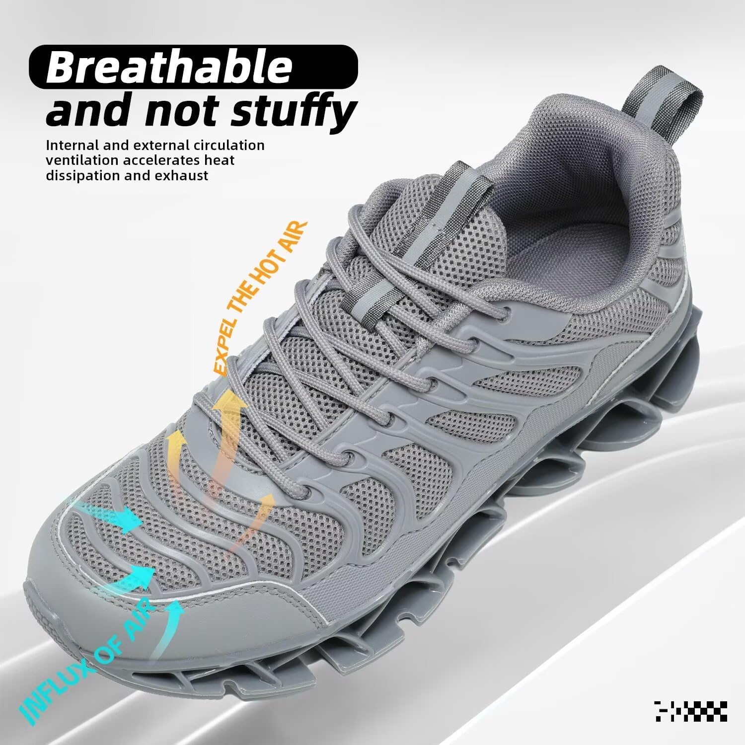 Chopben Mens Walking Shoes Fashion Athletic Sport Running Tennis Sneakers - Image 7