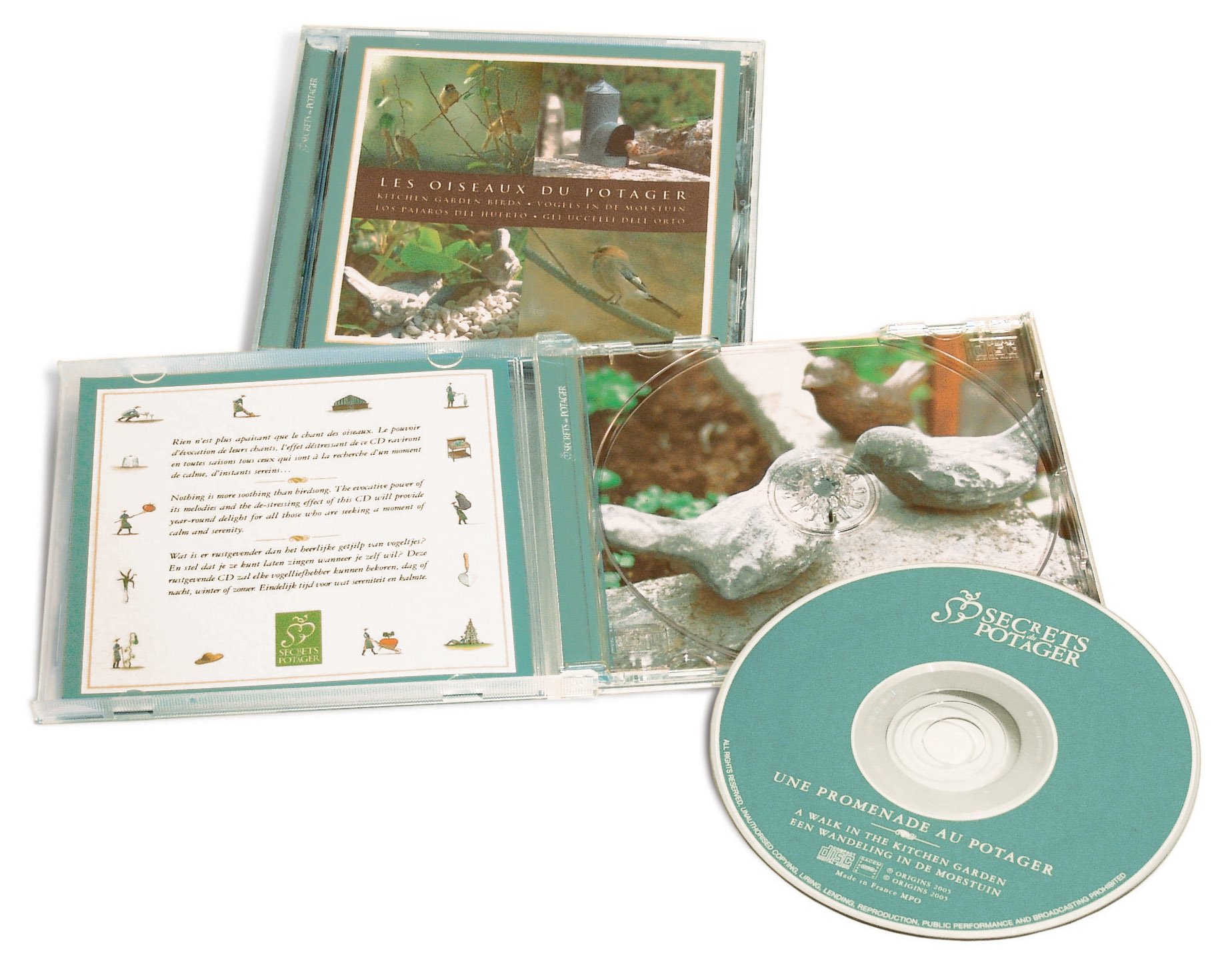 Esschert Design USA E2652 Secrets Du Potager Garden Sounds Music CD [Lawn & Patio]