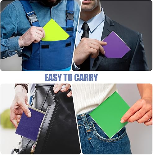 Miniatura 4 de Thenshop Paquete de 50 mini cuadernos de papel kraft de bolsillo a granel de 4 x 4 pulgadas, cuadernos de notas con notas de puntos, bloc de notas