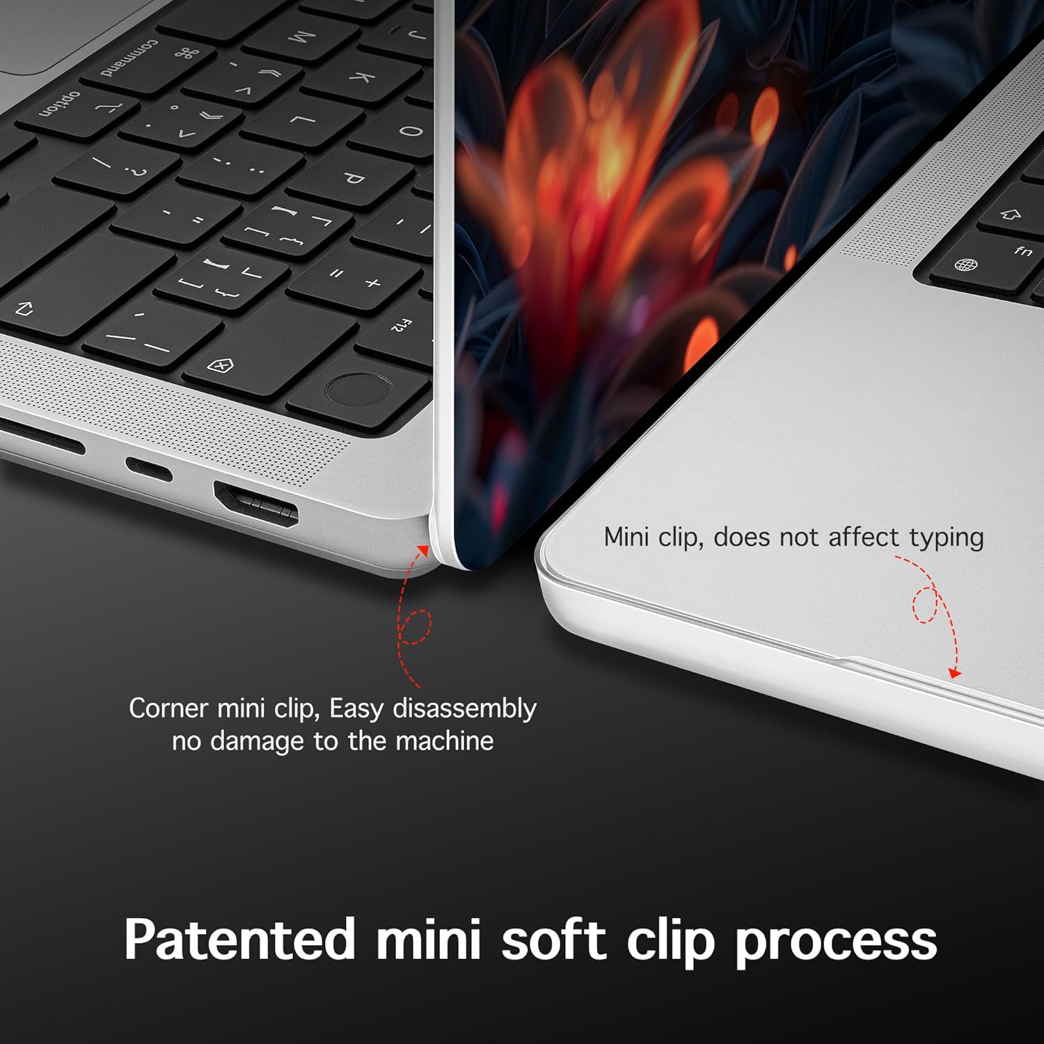 for MacBook Pro 16 inch Case M1 M2 M3 M4 M5 Pro/Max with Liquid Retina XDR, Release 2021-2025 2026 A3429 A3428, Hard Shell Case with Screen Protector & Keyboard Cover, Butterflies Flowers