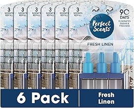 Perfect Scents 3 Scents Air Freshener Refill 6 Pack - Compatible with 3volution Fresh Linen 20ml