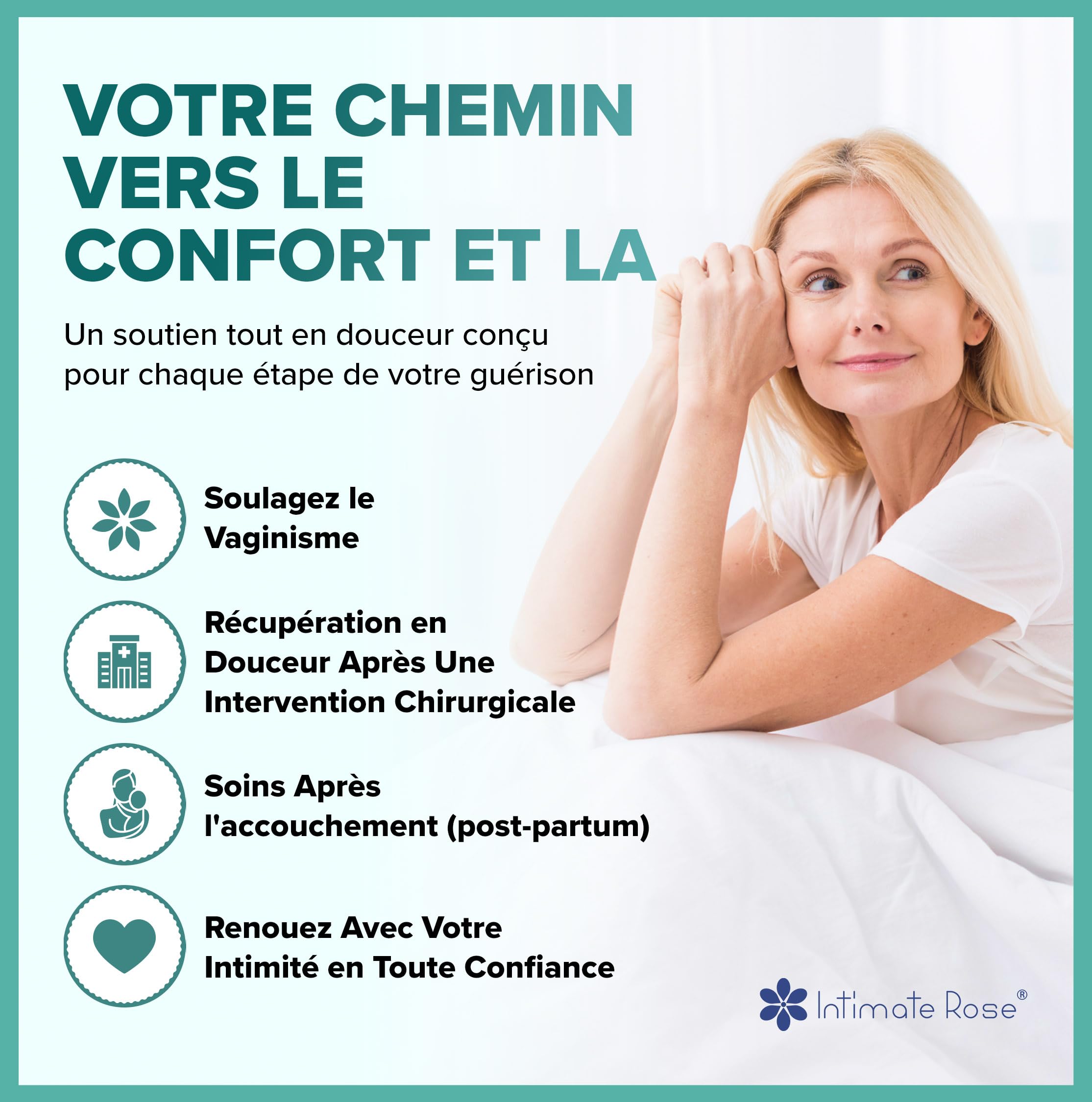 Dilatateurs Vaginaux Taille 5–8 (4 Pièces) – Dilatateur Vaginal en Silicone Médical pour Thérapie Intime Douce et Rééducation du Plancher Pelvien