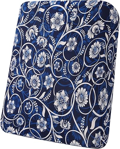 Miniatura 25 de hyha Fundas de cojín de sofá estampadas, fundas de sofá florales lavables para sofá de 3 cojines, fundas de cojín elásticas con patrón de Rojo y