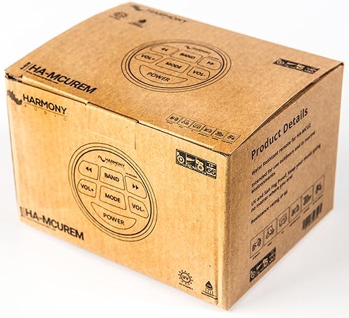 Miniatura 6 de Harmony Audio HA-MCUREM Mando a distancia de audio marino para Harmony HA-MCU2 Media Receiver