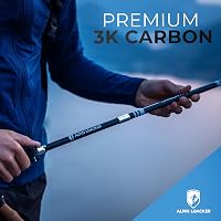 Alpin Loacker PRO Series Összecsukható Túrabot, Szénszálas Teleszkópos Túrabotok Parafa Markolattal, 115-135 cm, Kiegészítőkkel és Hordtáská 3