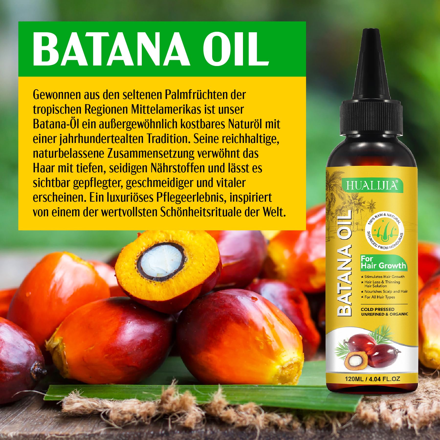 P-Beauty 3 x olejek Batana do włosów, tłoczony na zimno 120 ml – olejek do włosów, do pielęgnacji włosów i pielęgnacji skóry głowy – naturalny olejek do włosów, skóry głowy, rzęs, brwi – wzmacnia