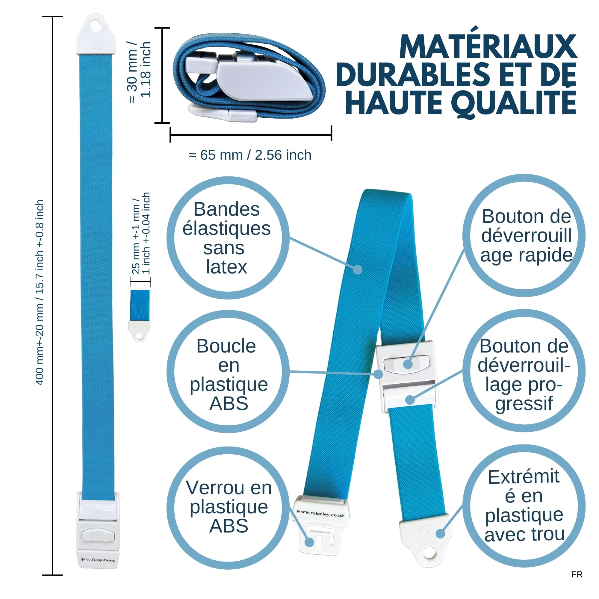 10 Garrots automatiques en 10 couleurs différentes de Rolseley