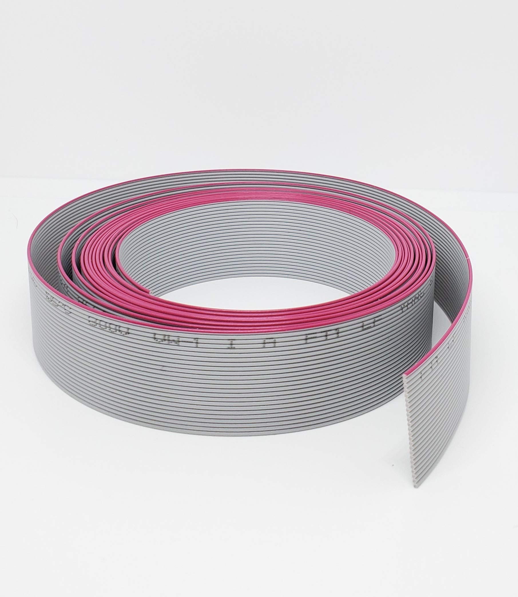 Pc Accessories - Connectors Pro 10 Feet 24P 1mm 0.039" Spacing 24 Wire 24 Conductors IDC Flat Ribbon Cable for 2mm 0.079" Pitch Connectors, 10-FT Length