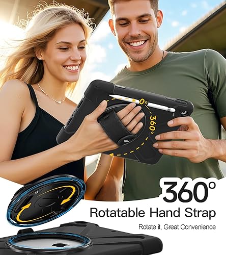 Miniatura 5 de BRAECN Funda para iPad de 987 generación, resistente a los golpes, con protector de pantalla, soporte para lápices, soporte para tapa de lápiz,