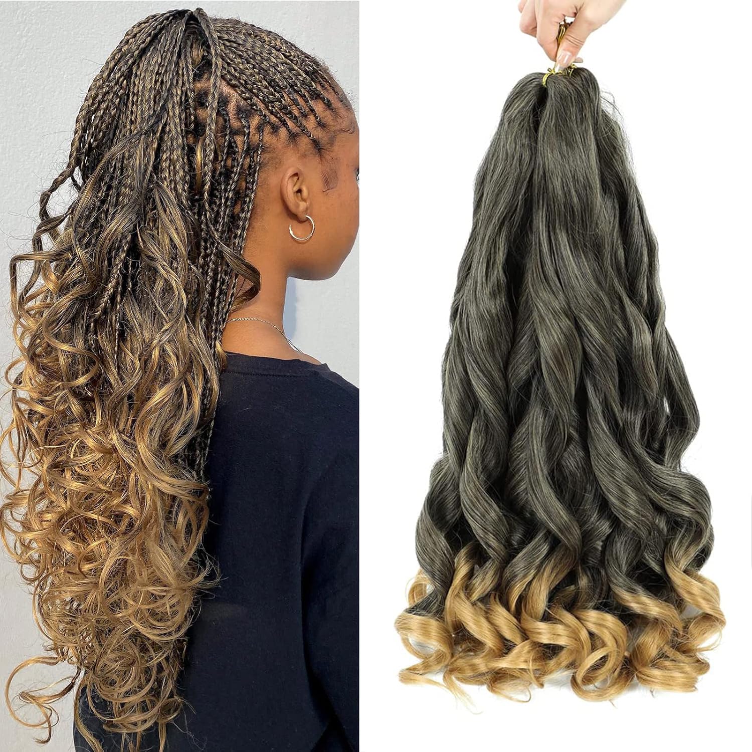 Breathtaking French Curl Braiding Hair Capture for Your Screen Breathtaking French Curl Braiding Hair Capture for Your Screen