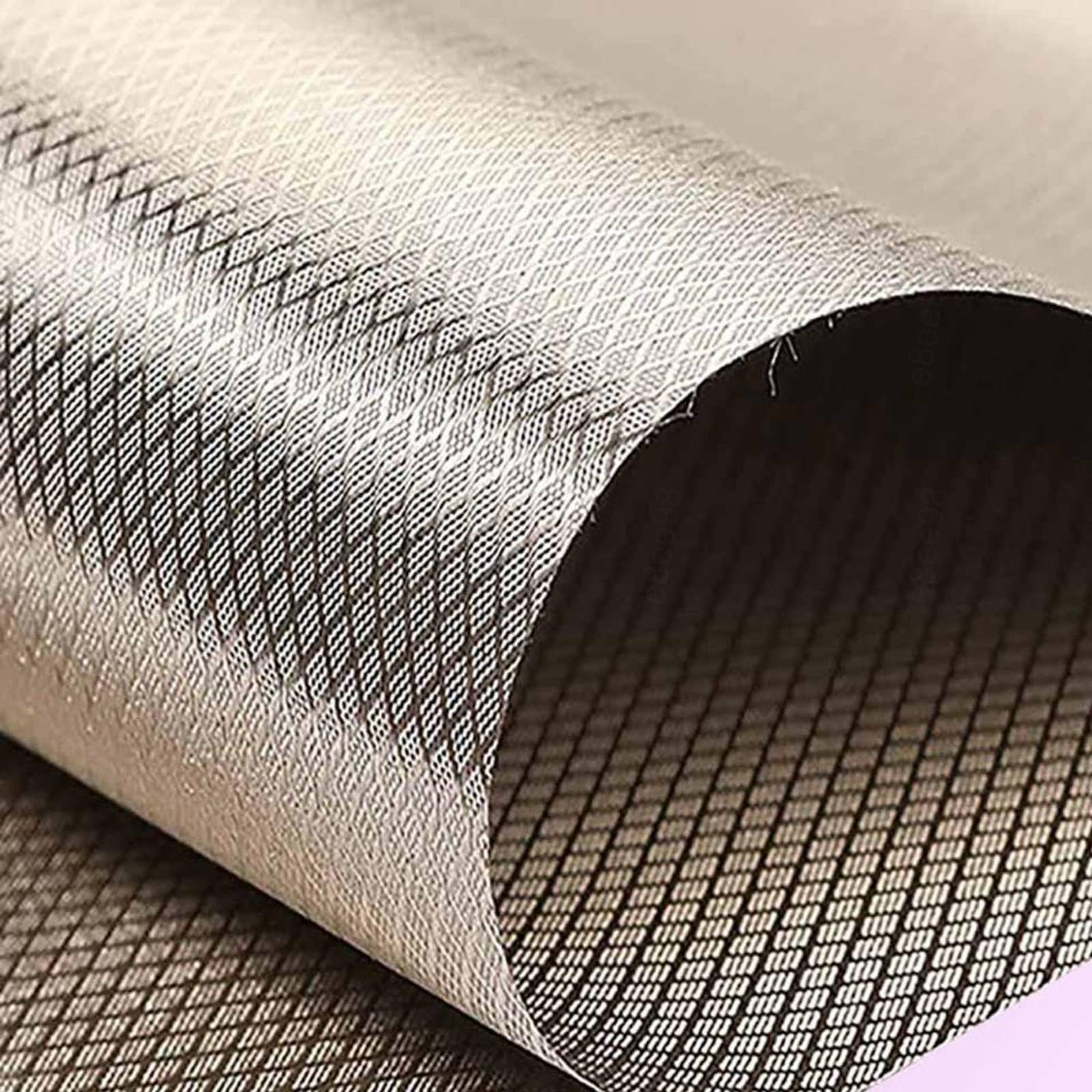 Faraday Cloth Faraday Fabric Bulk Fabric Signal Shielding Fabric Faraday Material Conductive Shields RF Signals EMP Protection EMF Blocker from WiFi Cell,silver-10x1.1m