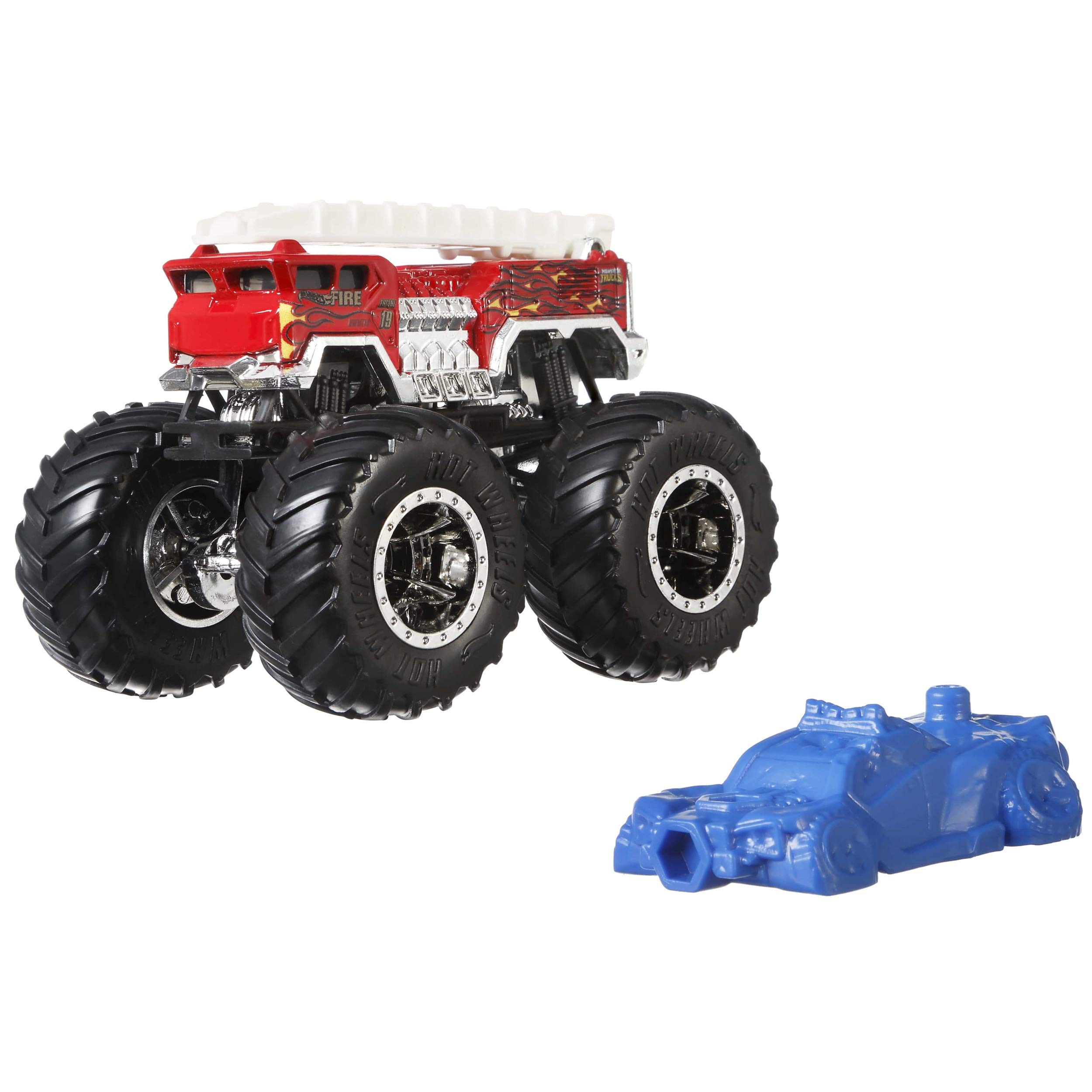 Hot Wheels Monster Trucks 1:64 5 Alarm Vehicle, 14 x 6 x 16.5 cm