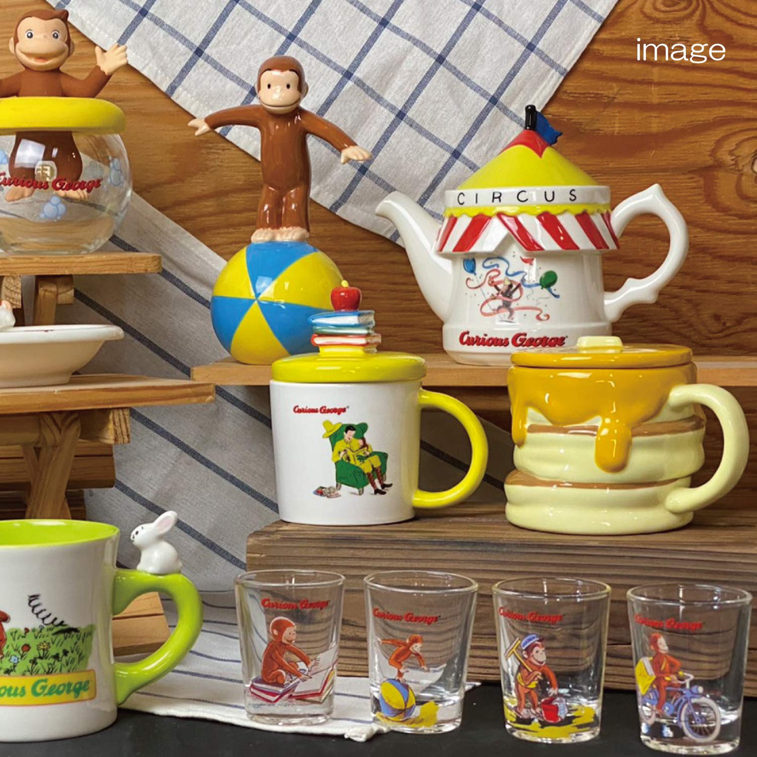 Amazon.co.jp: おさるのジョージ ホットケーキ マグカップ 