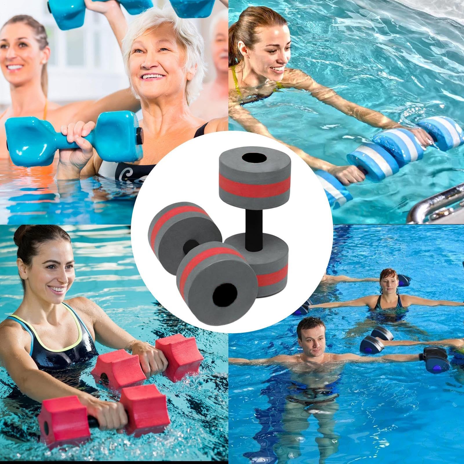 Fitnesswassergewicht – für Wasser-Aerobic | Schwimmen und Schwimmbad | Aerobic-Ausrüstung für das Training im Wasserwiderstand | Gewicht des Pools für Outdoor-Aktivitäten