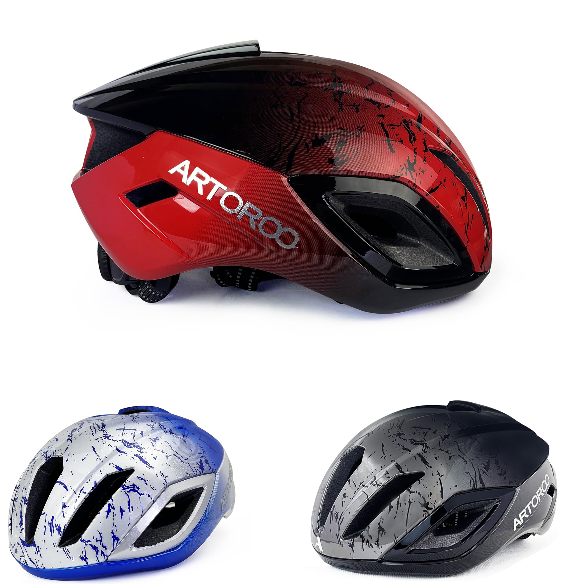 Amazon.com: ARTOROO Adult Road Bike Helmet for Men Women, Lightweight  Mountain Road Bicycle Cycling Helmet Adjustable for Mens (Black Red) :  Sports & Outdoors