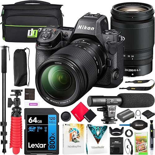 Miniatura 10 de Nikon Z8 Professional Full Frame Mirrorless 8K Video & Stills Hybrid FX Cuerpo de cámara 1695 Bundle con bolsa de fotografía Deco Gear + micrófono +
