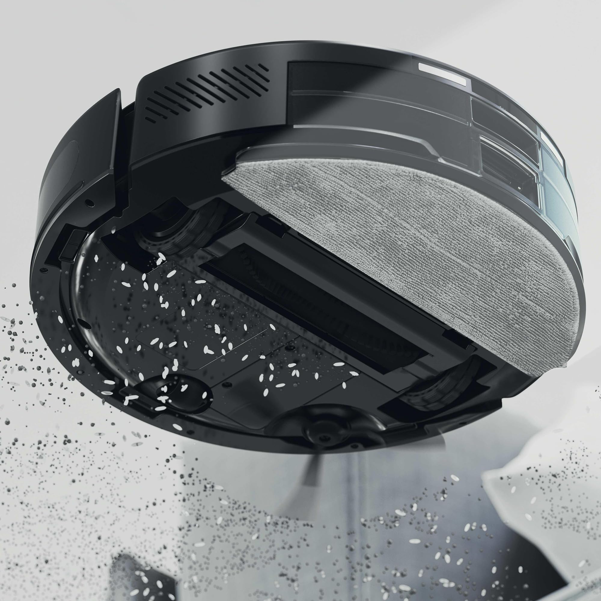 Hoover HG2 Hydro Pro Robot Lavapavimenti con Stazione Svuotamento | Ultra Sottile, Aspirazione 5000Pa, Auto-Svuotamento e Ricarica, Navigazione Laser, 160 Min Autonomia