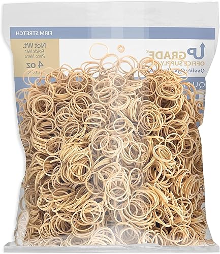 Miniatura 3 de Upgrade Office Supply UPG23710 Bandas de goma, tamaño #10 (1-14 x 116"), bolsa de 14 libras, aprox. 925 bandas, crepe natural, fabricado en EE. UU