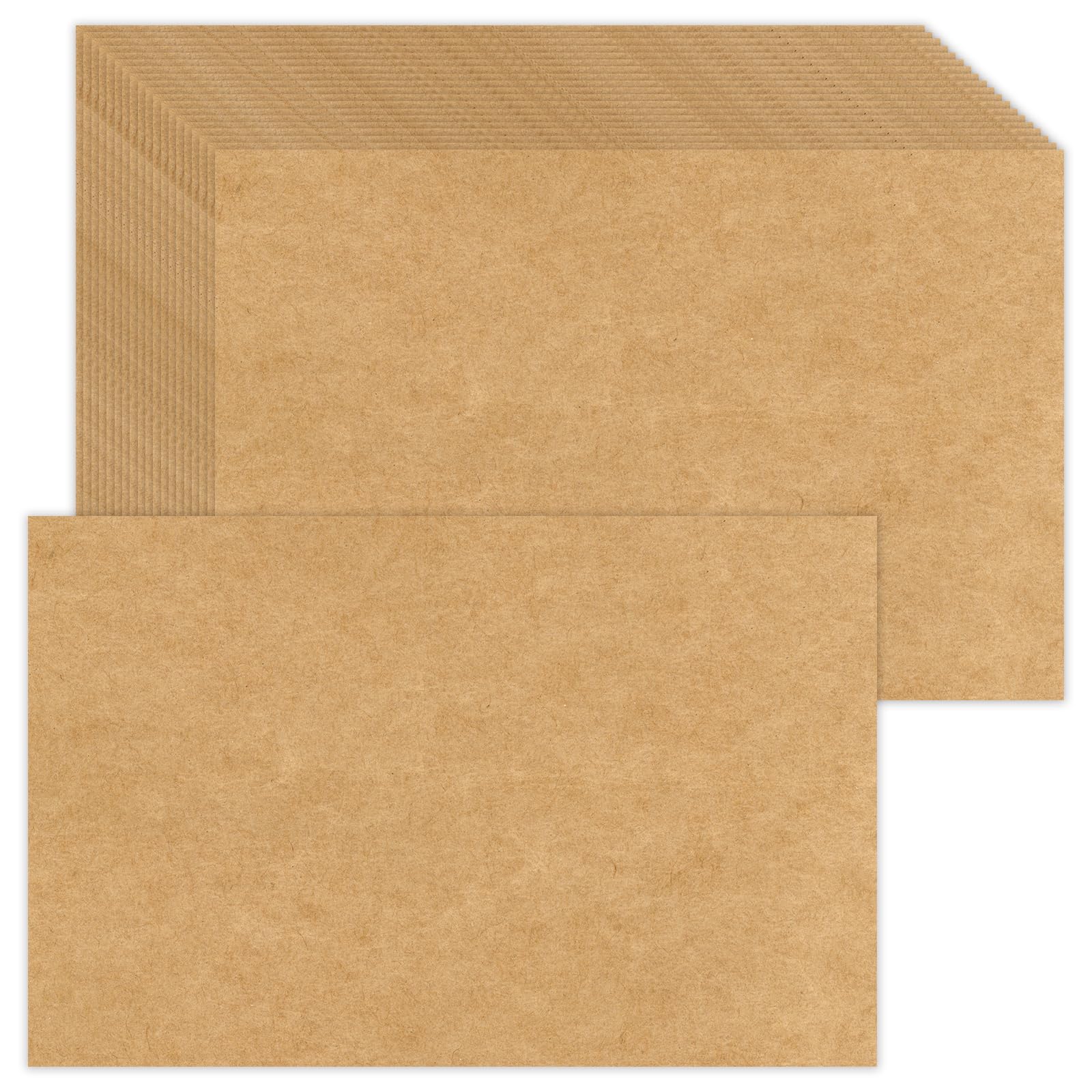 5.5 x 8.5 Craft Blank Kraft Cardstock Set of 50 Thick Paper - 85lb Flat Cards Stock Printer Paper for Make Your Own DIY Invitations, Note, Greeting, Table Cards - Writing, Stamping, Drawing, Painting โ image 1