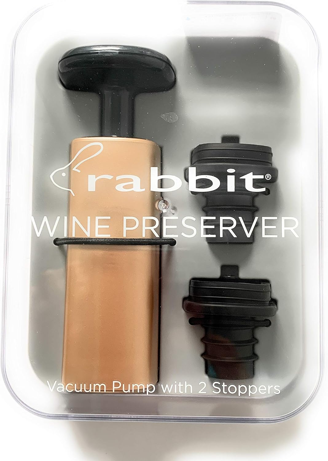 Wine Preserver Vacuum Pump with Two stoppers (Champagne