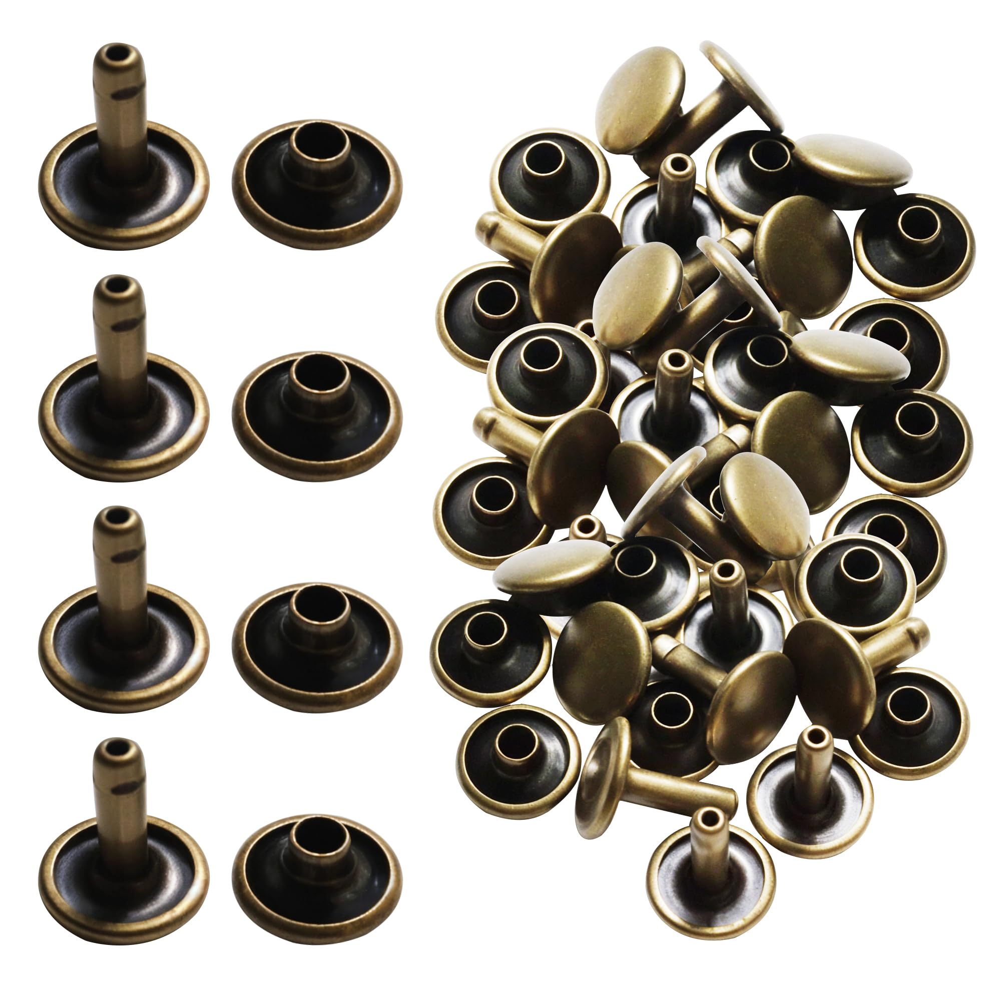 Agujereador Cinturon Trimming Shop Doble Tapa Tubular Remache Fijación Troqueles Con Papel De Juntas Para Motor