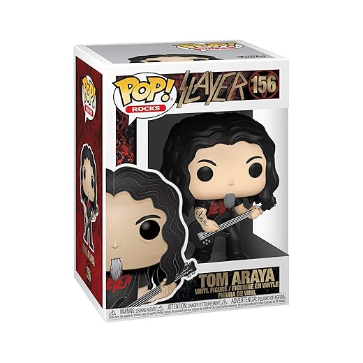 Funko Pop! Rocks: Slayer - Tom Araya, Multicolor