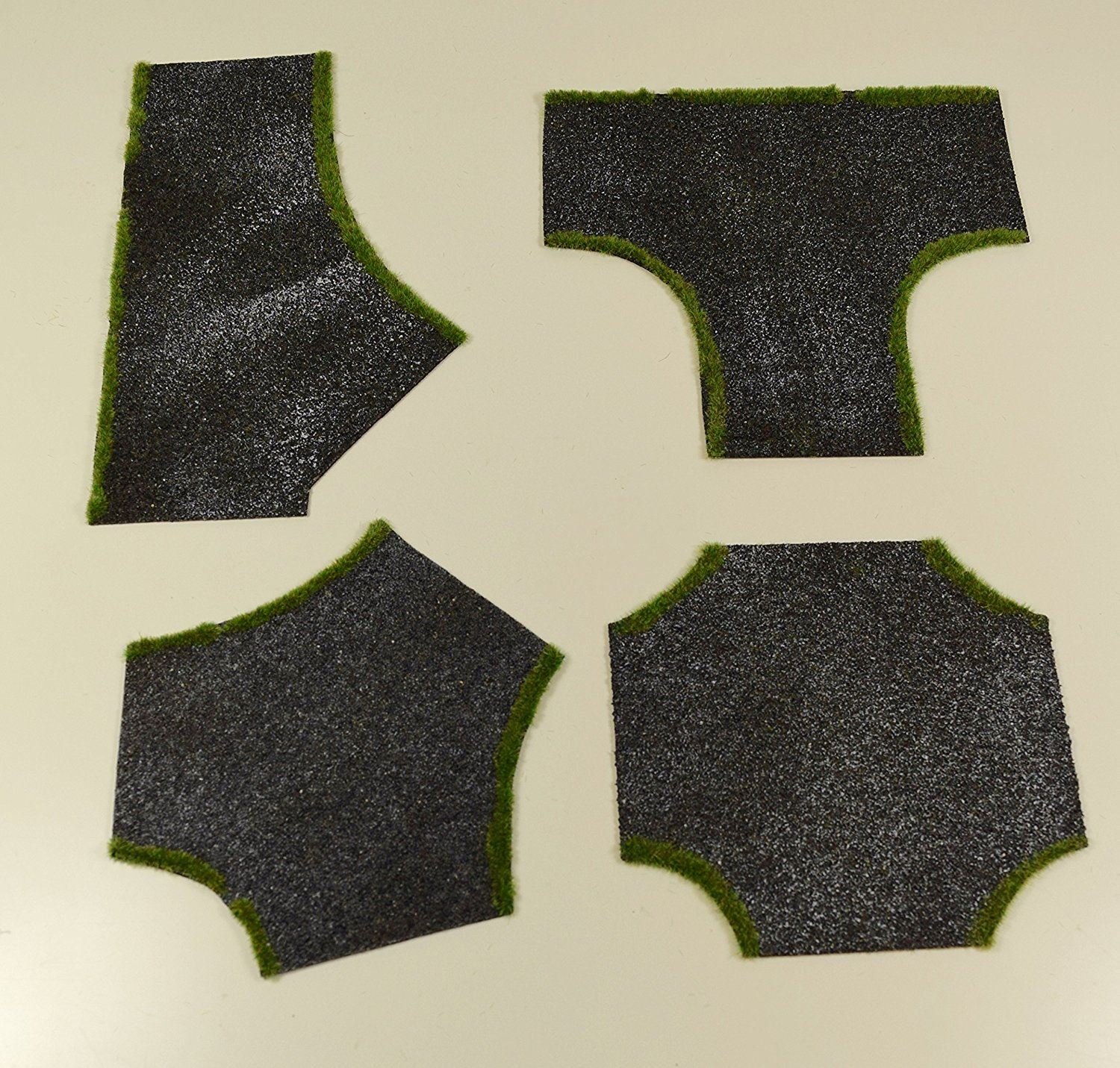 War World Gaming Road Junction, Straight & Curved Sections Full Set of 10 - 28mm Wargaming Scenery Terrain Model Diorama - Image 7