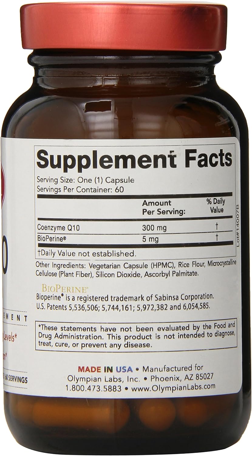 Olympian Lab Coq10 Capsules, 300mg, 60-Count (Pack of 12)