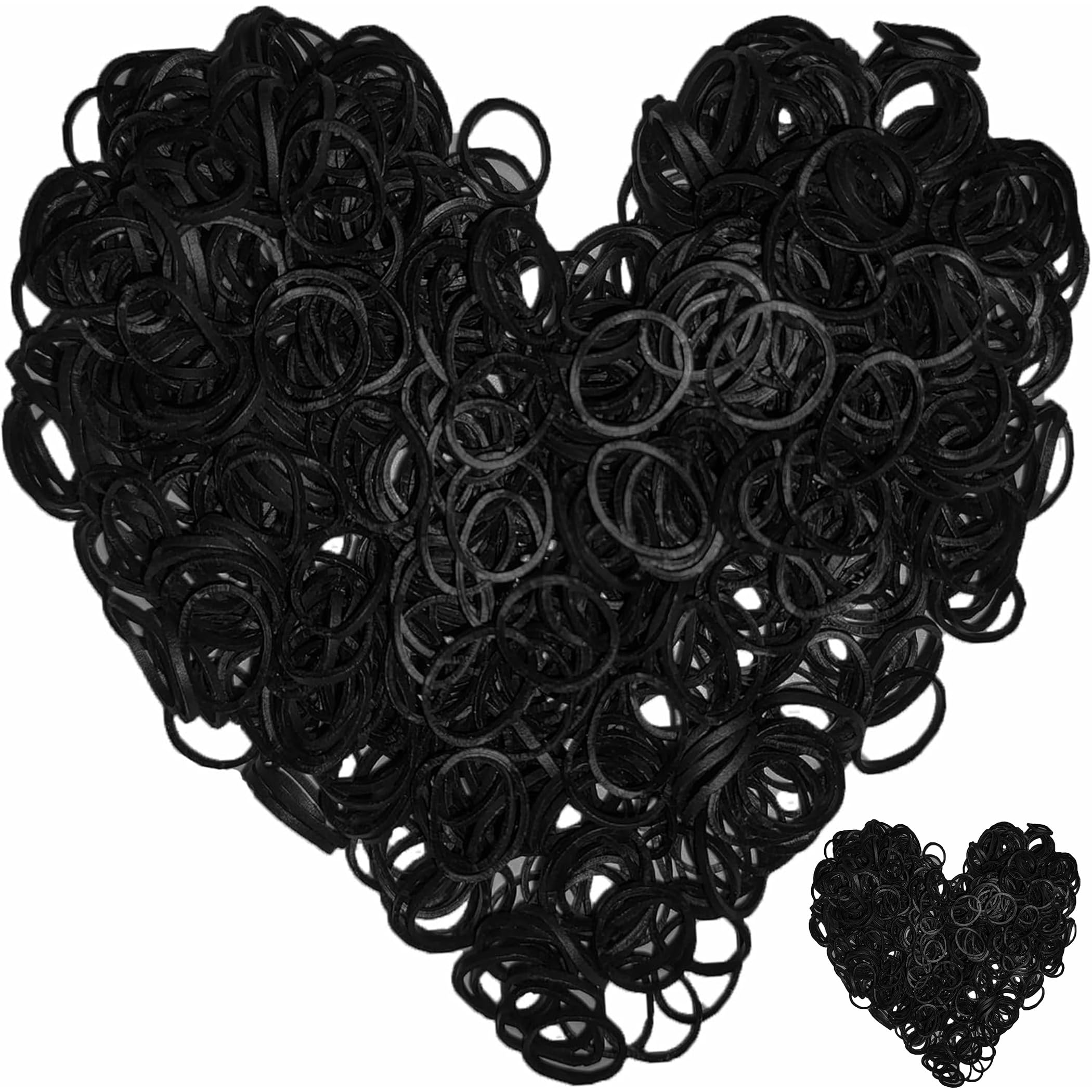 Yowamho 2000 Rubber Band Mini, Black Loom Bands.