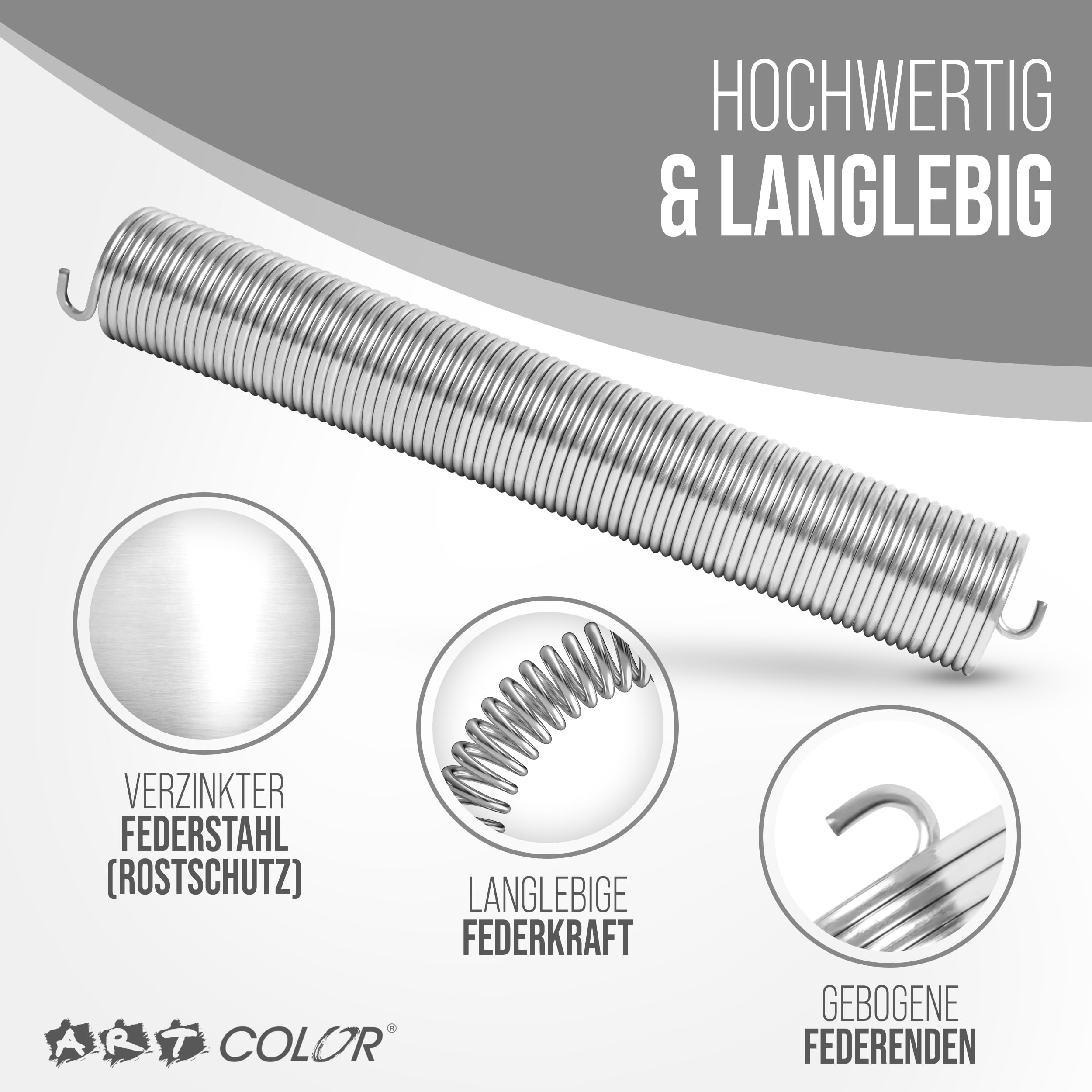 Torsionsfeder für Hörmann Garagentor - in 16 verschiedenen Größen erhältlich - (L701/L20, 387x50x4,5mm) - verzinkte Torsionsfeder aus Federstahl- Erstausrüster Qualität