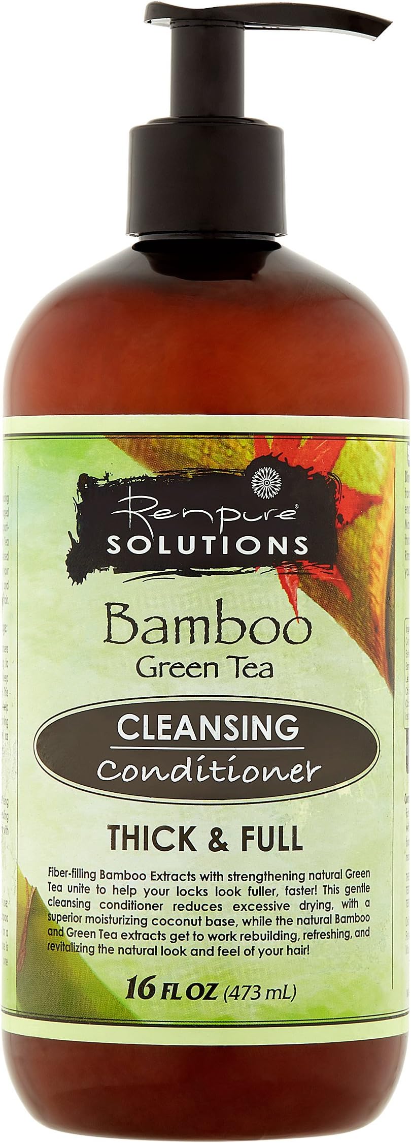 Renpure Solutions Bamboo Green Tea Thick & Full Cleansing Conditioner 16 oz