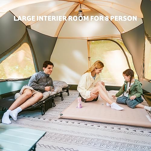 Miniatura 8 de Naturehike KOTA - Tienda de campaña para 468 personas, doble capa, impermeable, para 4 personas, 6 personas y 8 personas para campamento, tienda