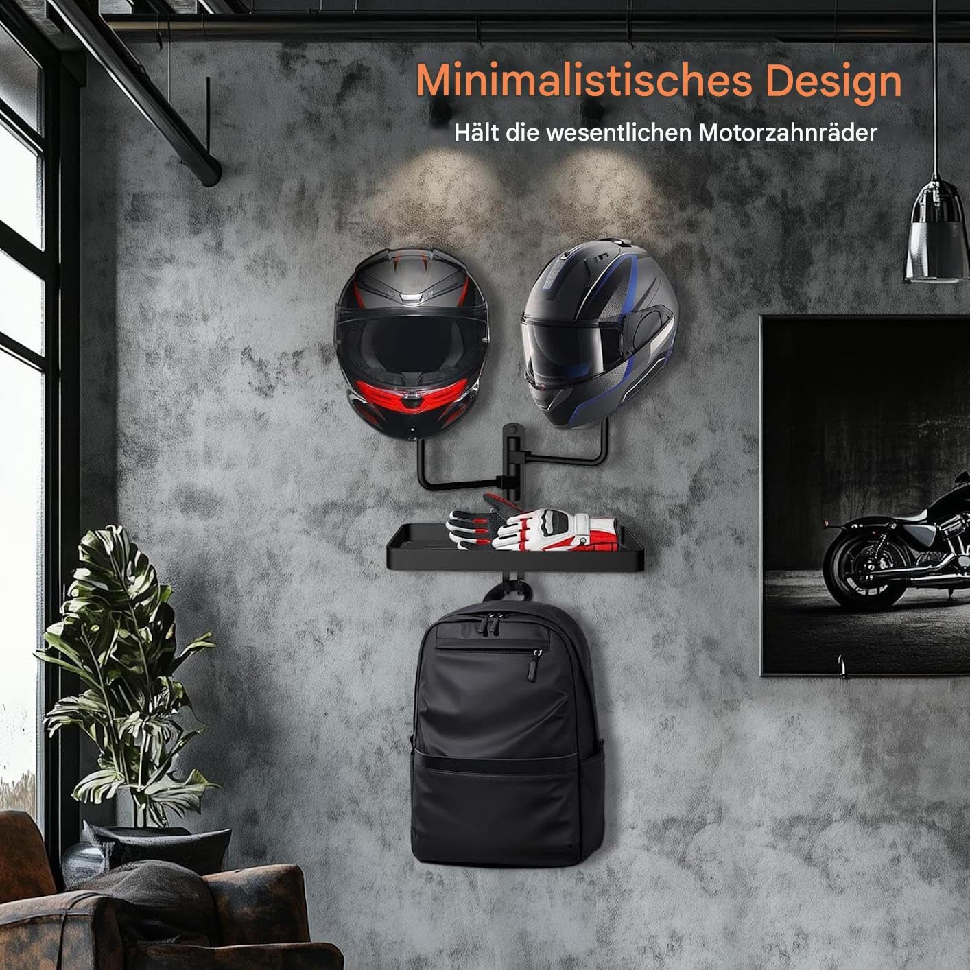 Support mural pour casque Powersport - Rangement de garage