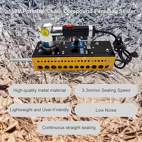 Miniatura 3 de Sellador de bolsas de película Máquina de sellado continuo de bolsas de plástico de 130 pulgadasmin 32-392  Máquina de sellado de bolsas compuestas