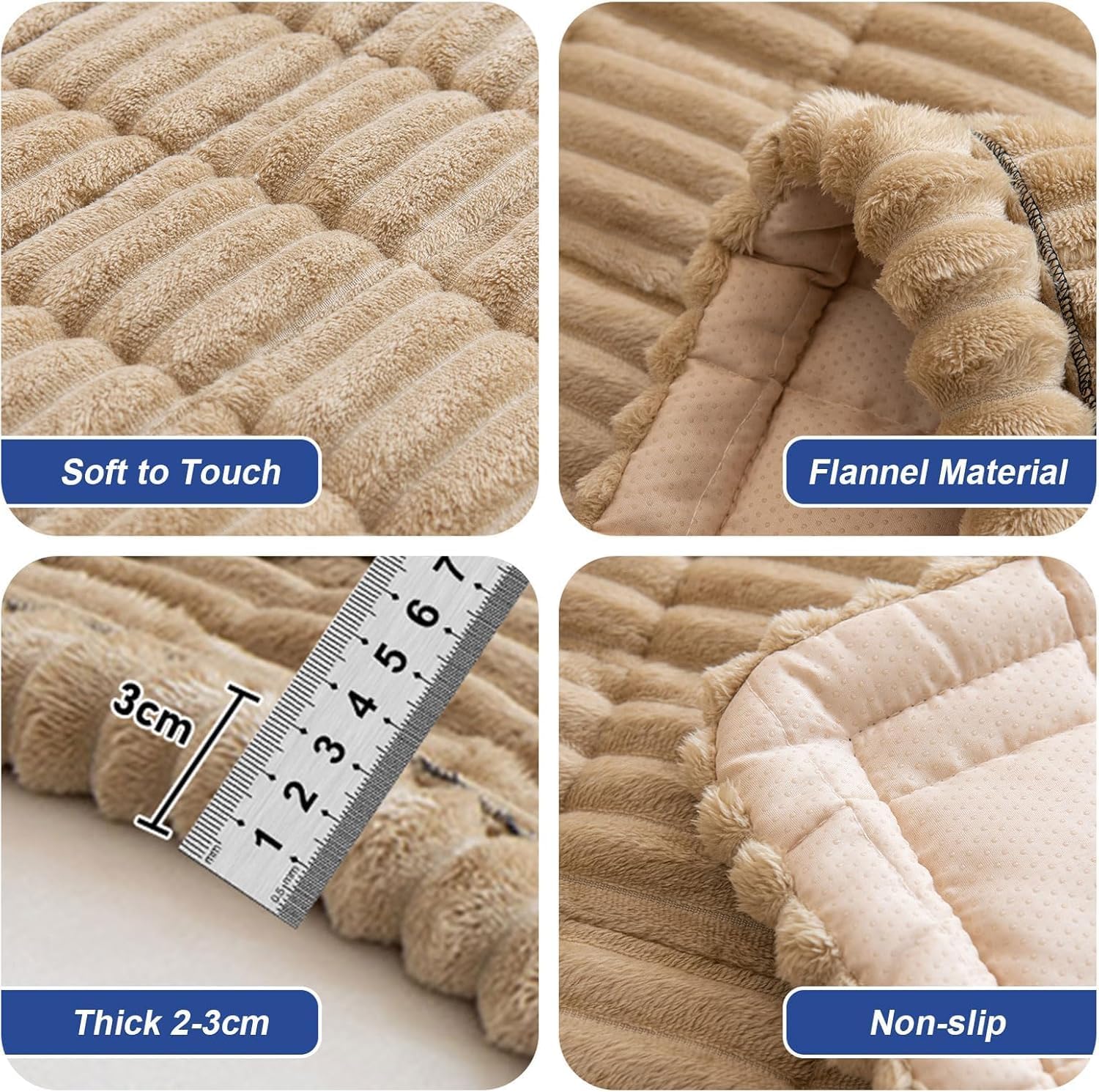 Pet Couch Cover, Couch Covers for Dogs, Washable Dog Sofa Covers Couch Protector, Fuzzy Non Slip Couch Slipcover Pet Friendly(#3,27x59)