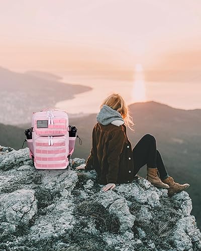 Miniatura 7 de LHI Mochila militar táctica para hombres y mujeres, 25L35L, paquete de asalto militar, mochila pequeña con soporte para botella