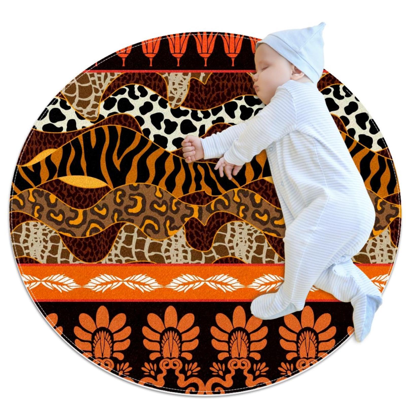 Tapis antidérapant rond pour éviter les glissades sur carrelage et parquet