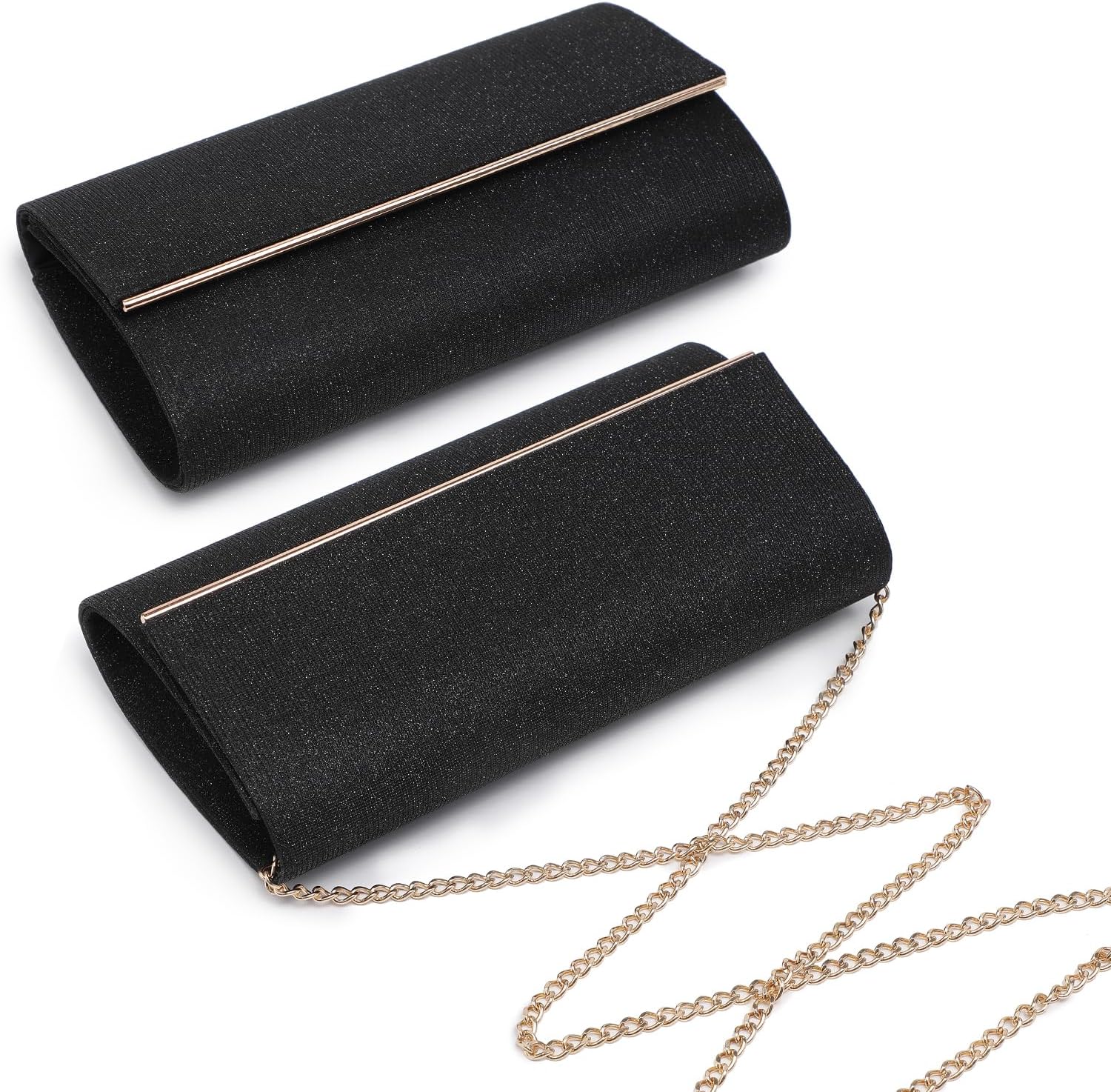 Dasein Women's Evening Bag Glitter Clutch Wedding Bridal Purse Sparkle Cocktail Party Prom Handbag | Wedding, Bridal, Sparkle, Cocktail, Party, Prom - Image 6