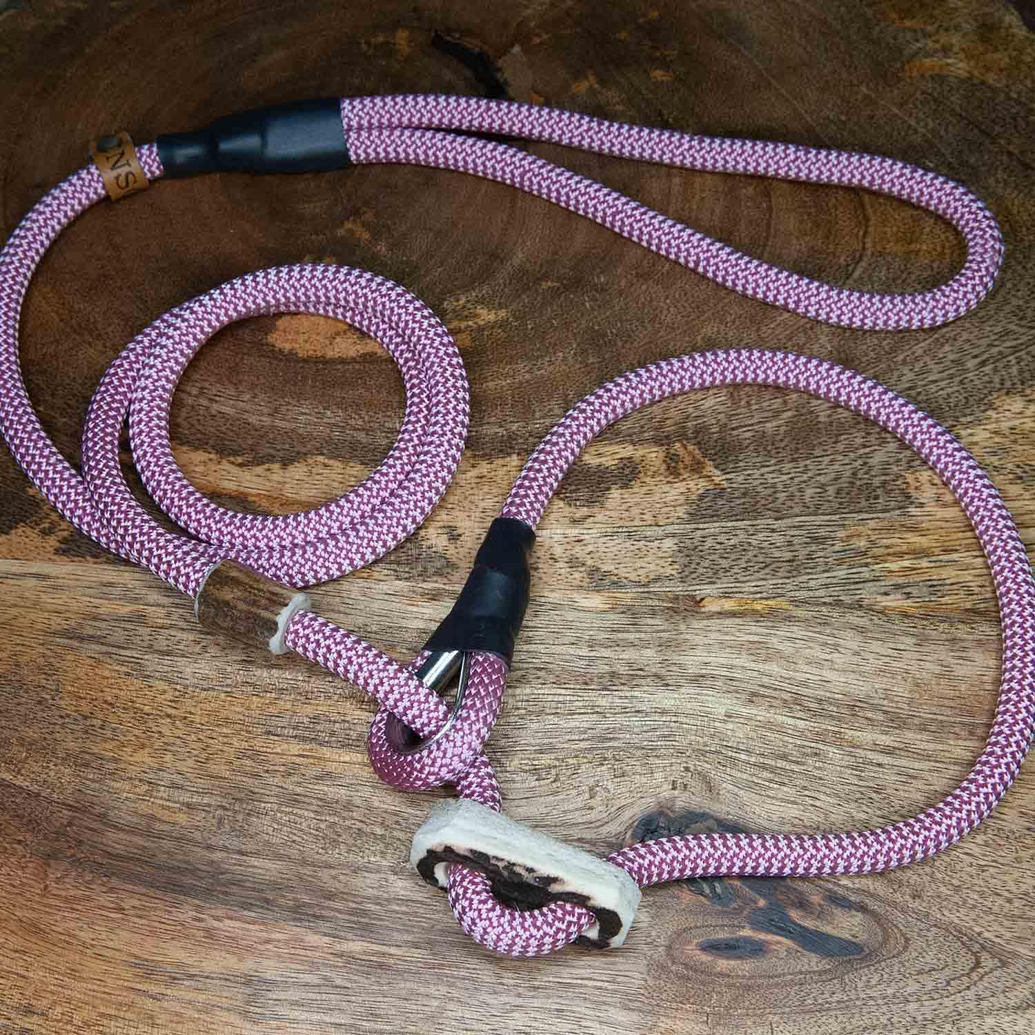 Moxonleine Für Hunde – Robustes Tau Mit Klemme, 8 Mm, Als Führleine & Halsband Kombinierbar