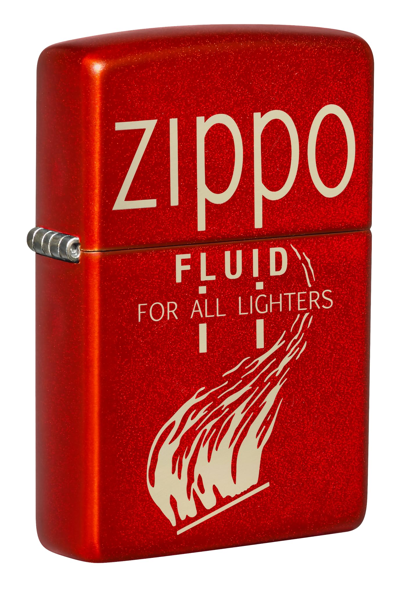Zippo Classic Lighter Model 49586 Zippo Fluid For All Ligthers Retro Design | Windproof | Metal Material - Red Matte, One Size