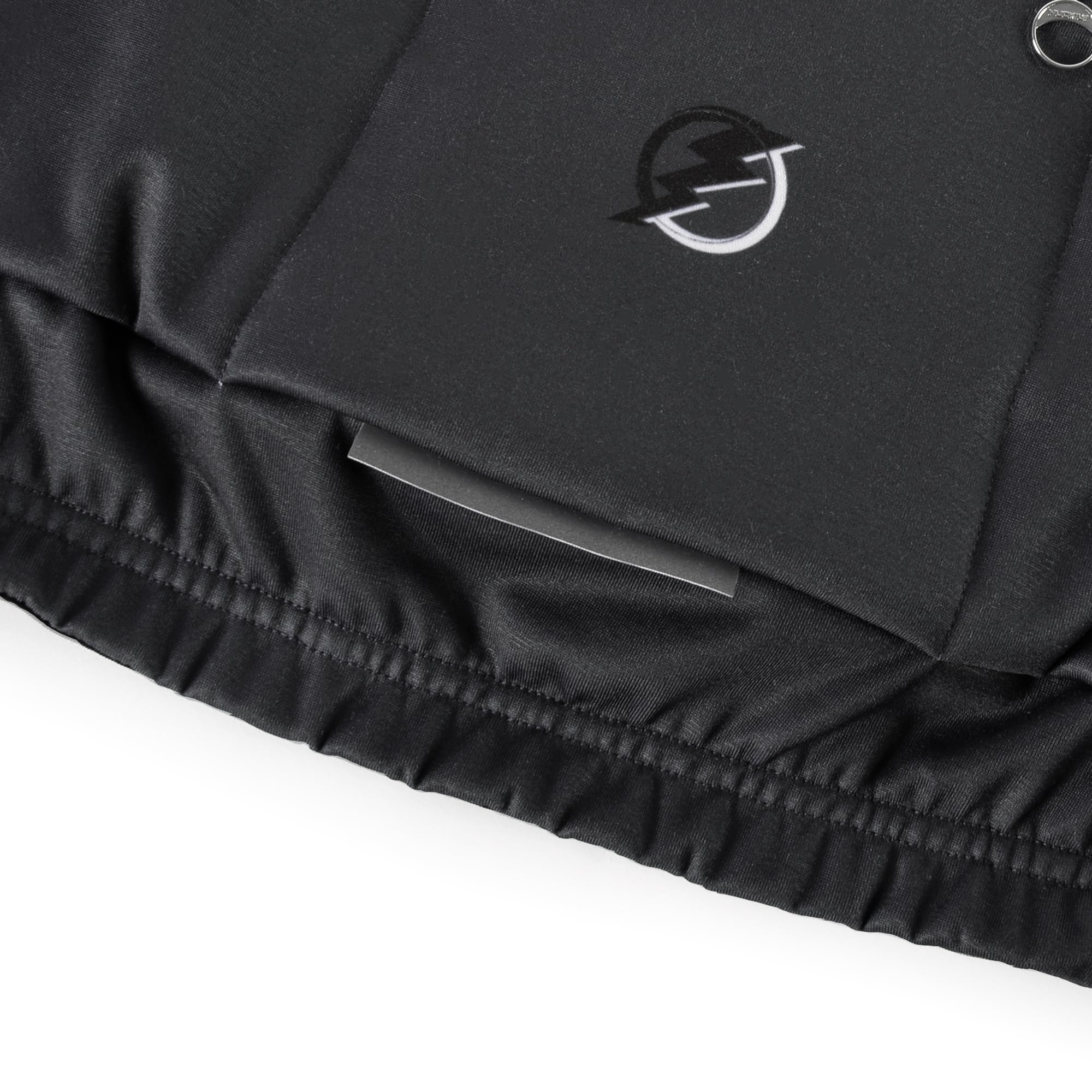 NUCKILY Thermo-Radtrikot für Herren, langärmelig, mit Fleece gefüttert, Fahrradjacke mit Taschen für den Winter und kaltes Wetter, Fahrradbekleidung, MI0042, Dunkelgrau, Größe XL