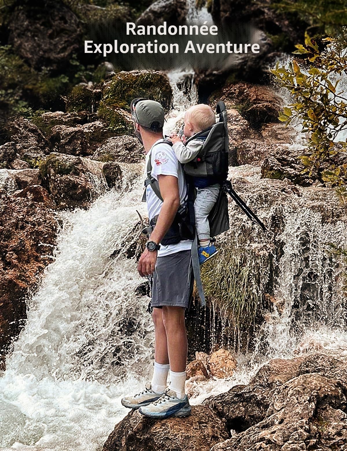 besrey Porte-bébé de randonnée, Sac à dos pour enfant, à usage en extérieur, Pliable