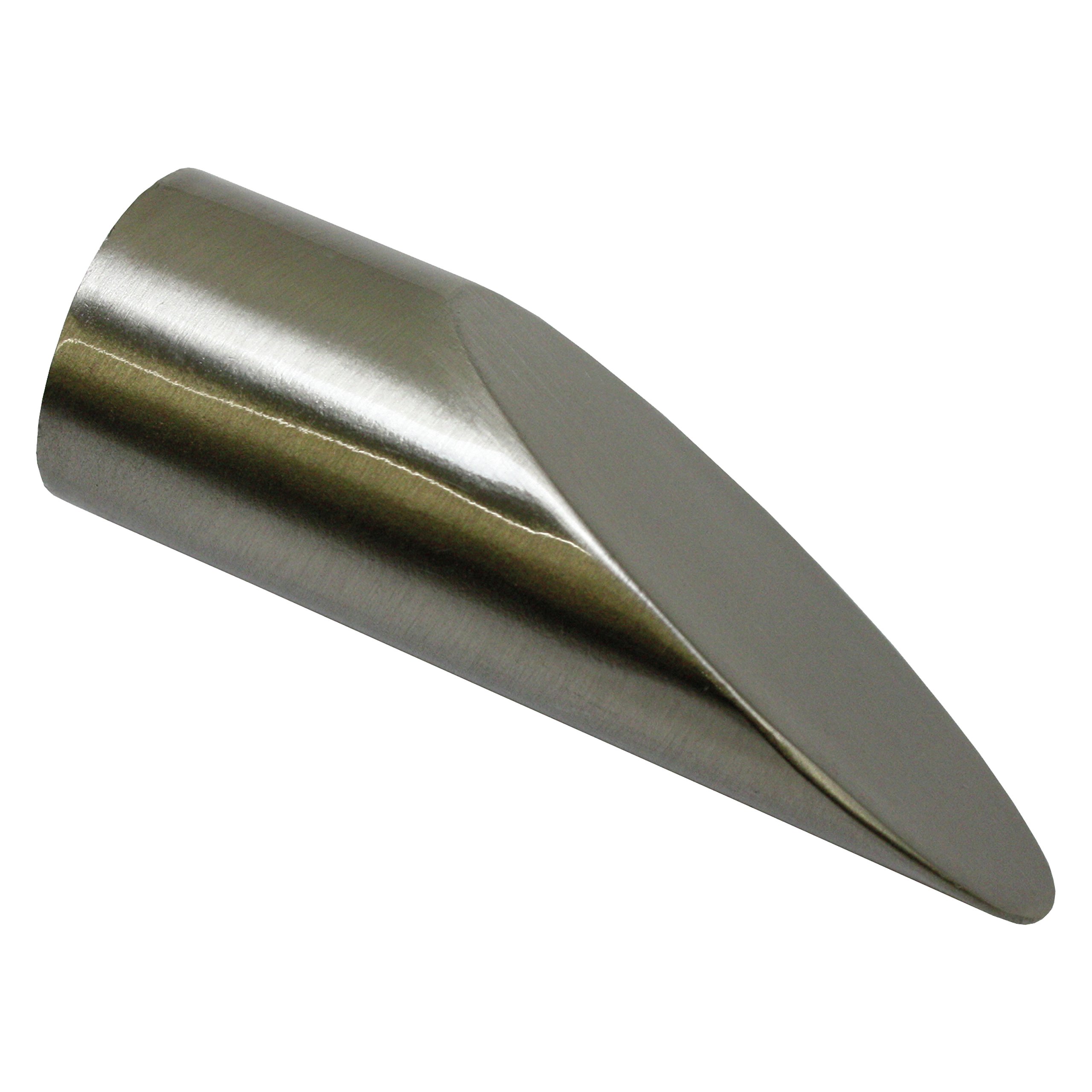Gardinia Endpins for Curtain Rods, 2 x Finial Elypse, Chicago Series, Metal, Stainless Steel Finish, Diameter: 20 mm