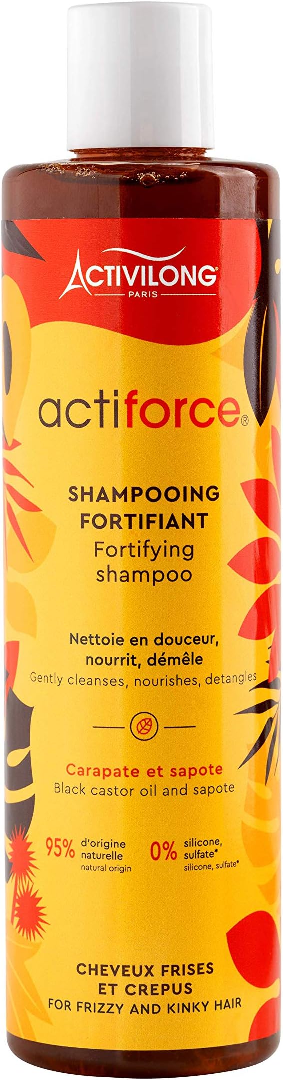 Activilong Actiforce Fortifying Shampoo–Detangles and Softens Hair Without Weighing It Down–Infused with Black Castor Oil and Sapote–Hydrate, Nourish, and Revitalize Your Hair with Ease–300 ml