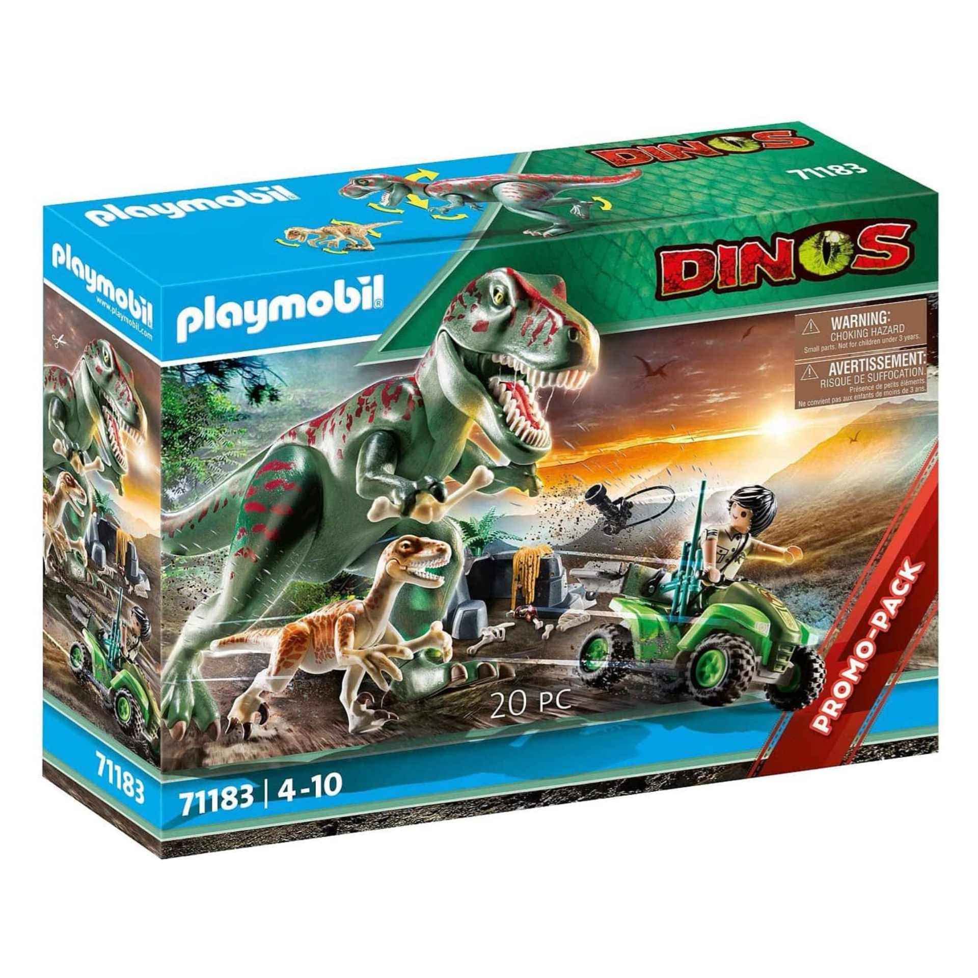 PLAYMOBIL Dinos 71183 Ataque del T Rex, Juguetes para Niños a Partir de 4 Años