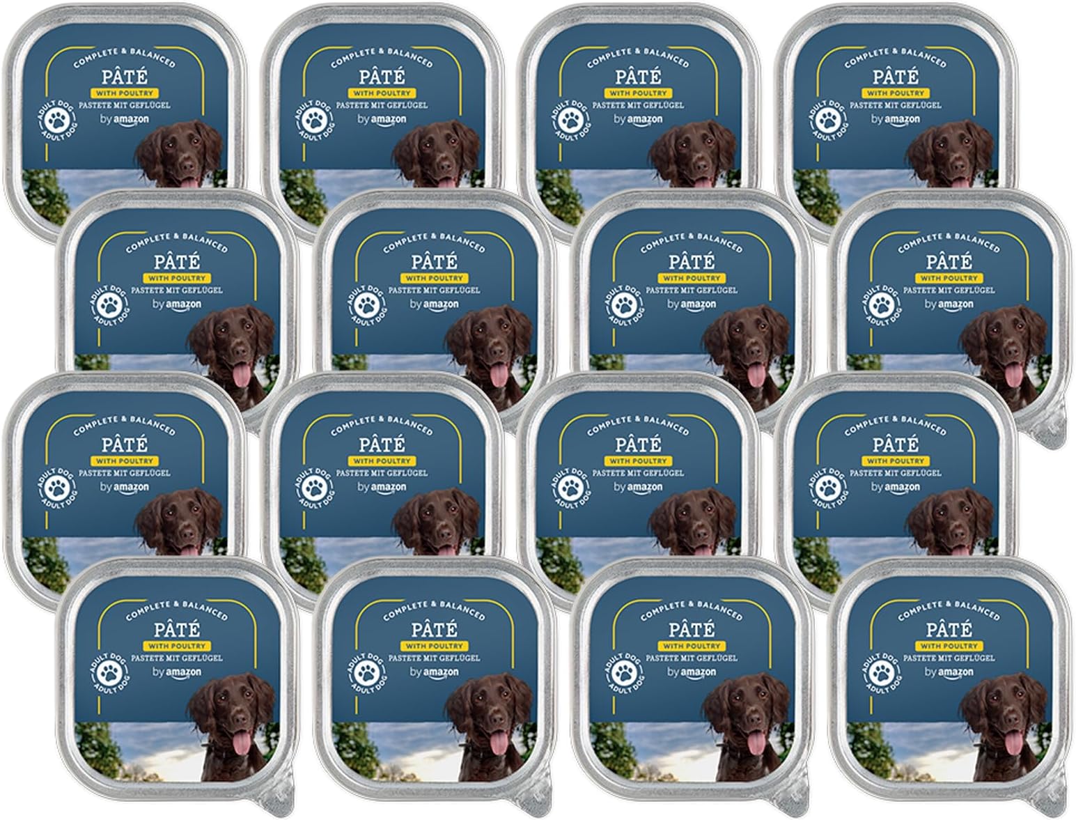 Amazon Brand Lifelong Dog Food, Paté with Poultry, 300g, Pack of 10