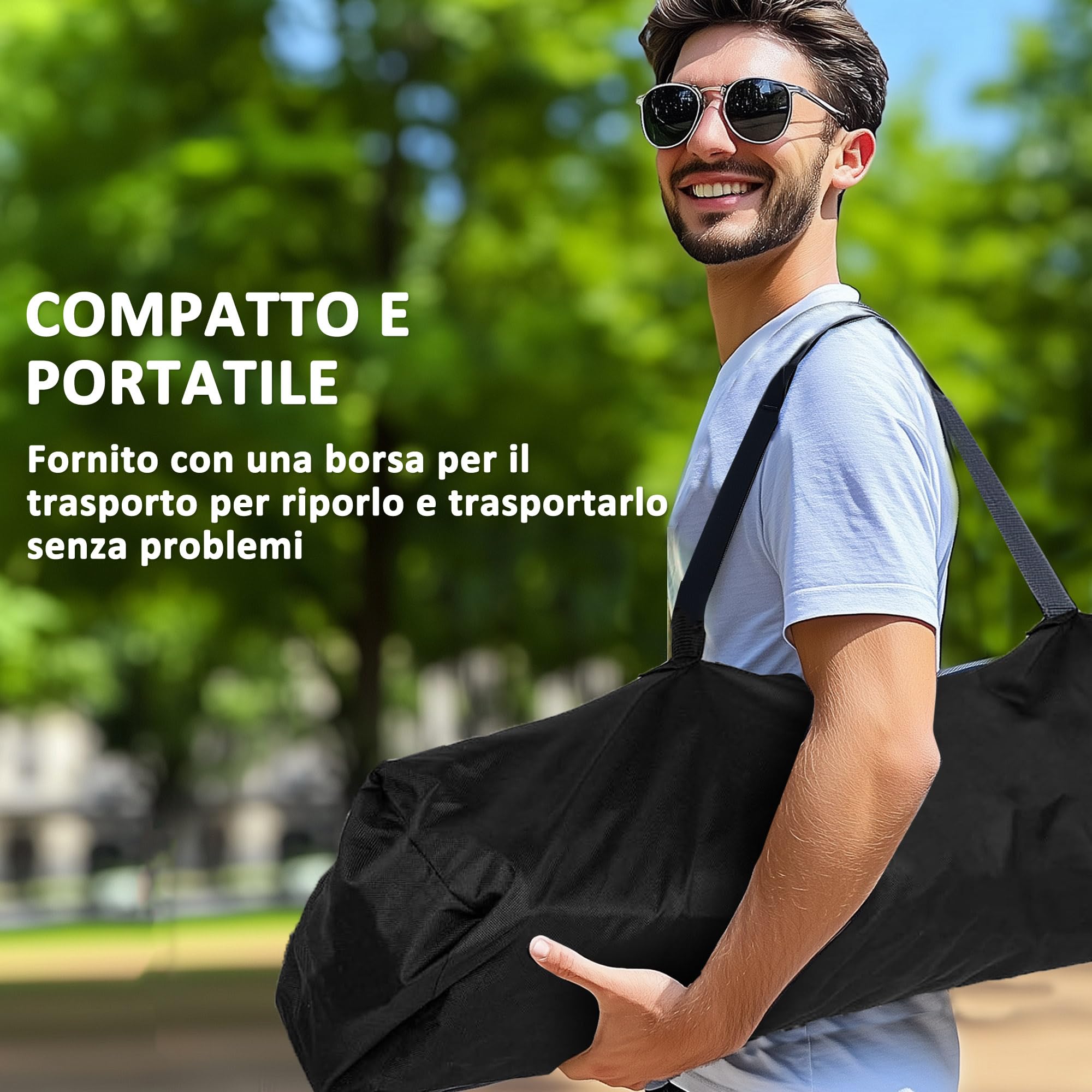 Outsunny Set 2 Sedie da Campeggio Pieghevoli con Borsa Frigo, Portabicchieri, Poggiatesta e 2 Tasche, Sedie da Giardino in Tessuto Oxford e Metallo, Portata Fino a 120 kg, 94x62x100 cm, Rosso