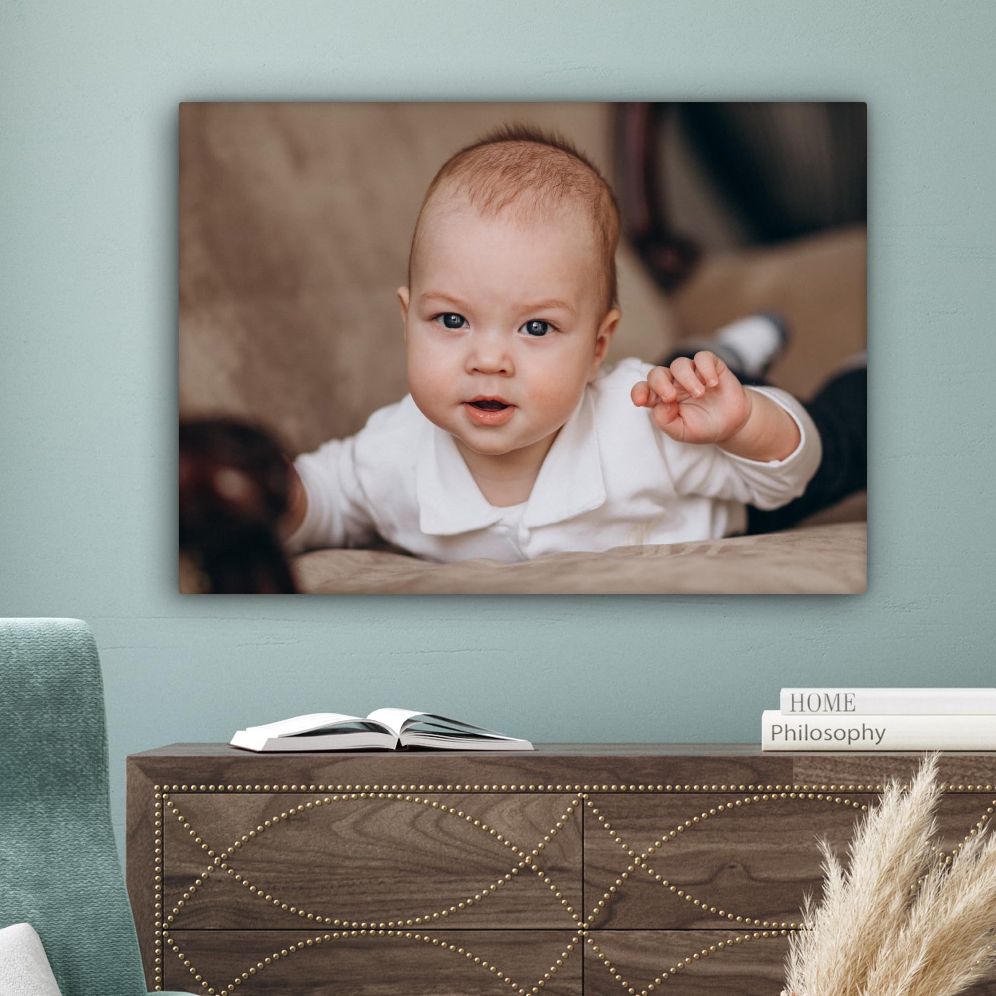 MuchoWow© Bild auf Leinwand personalisiert Groß Schlafzimmer Bilder