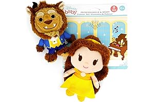 KIDS PREFERRED Disney Baby Cuteeze Beauty and the Beast Charm 2-Pack Plush Toys
